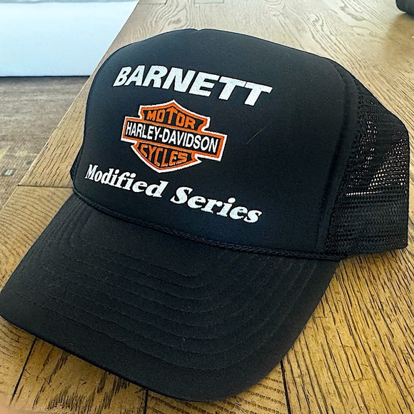 Vintage 1990’s Harley-Davidson Barnett Modified Series Foam Trucker Hat Nissun - Picture 1 of 8